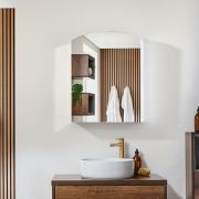 Armoire de salle de bain avec miroir - 75 cm x 60 cm - Raya