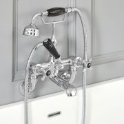 Hudson Reed Elizabeth - Mélangeur bain douche mural rétro - Commande en croisillon - Choix de finitions