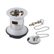 Bonde lavabo avec chainette - Chrome