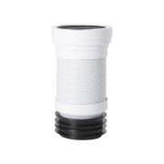 Raccord cuvette WC flexible droit - Cranplas