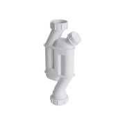 Siphon plastique droit aligné 1-1/4" - Cranplas