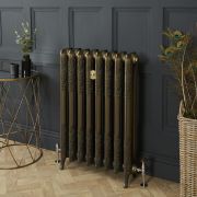 Radiateur fonte fleuri - 95 cm - Laiton naturel - Choix de Tailles - Charlotte