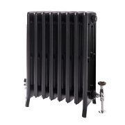 Radiateur fonte - H 66 cm - 4 rangs de colonnes - Graphite antique – Choix de tailles - Isabel