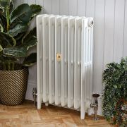 Radiateur fonte – 4 rangs – H 76 cm – Blanc porcelaine – Choix de tailles - Mercury