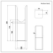 Pieds de radiateur pour montage au sol – Pour radiateurs plats – Choix de finitions – Delta