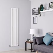 Radiateur design vertical - Blanc - Tailles multiples - Delta