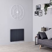 Radiateur design horizontal – 63,5 cm – Anthracite – Choix de largeurs - Vitality Caldae