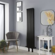 Radiateur vertical design – Noir – Avec pieds – Tailles multiples - Vitality