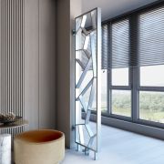 Radiateur design vertical – Satiné poli – 190 cm x 55 cm – Tria
