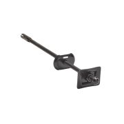 Support mural pour radiateur en fonte – Noir