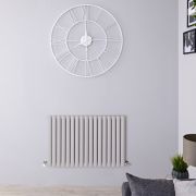 Radiateur design horizontal – 63,5 cm x 100 cm – Gris clair - Vitality