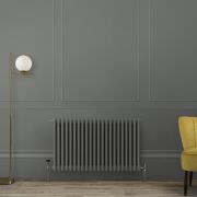 Radiateur horizontal style fonte – Triple rang – Choix de finitions grises et tailles – Windsor