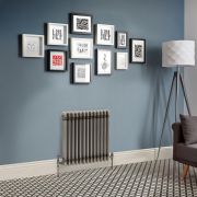 Radiateur style fonte rétro horizontal – Triple rang – Métal brut laqué – Choix de tailles - Windsor