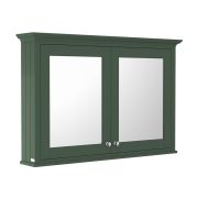 Armoire à miroir rétro – Vert (Hunter Green) – 105 cm x 75 cm - Old London