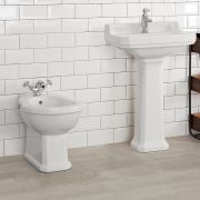 Bidet à poser rétro – Blanc – 40,5 cm x 39 cm - Richmond