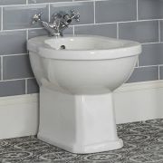 Bidet à poser rétro – Blanc – 40,5 cm x 39 cm - Richmond