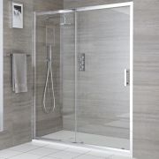 Porte de douche coulissante avec receveur – Tailles multiples - Portland