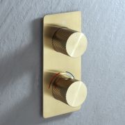 Mitigeur de douche thermostatique avec inverseur - Choix de finitions – 2  fonctions - Lune