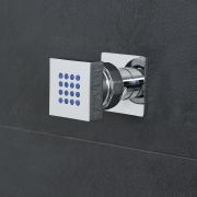 Buse Hydromassante en Laiton Massif Chromé - Kubix