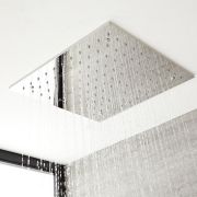 Pommeau de douche carré encastrable – 40 cm – Chromé – Kubix