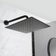 Pommeau de douche carré noir 30x30cm - Nox