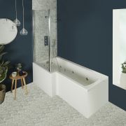 Baignoire balnéo avec pare-baignoire – Choix de buses de massage, de tailles et de tabliers – Sandford