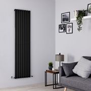 Radiateur design vertical - 178 cm x 47,2 cm - Noir - Vitality