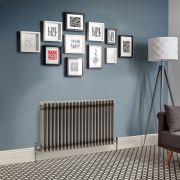 Radiateur style fonte rétro horizontal – Triple rang – Métal brut laqué – 60 cm x 101 cm - Windsor