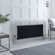 Radiateur style fonte horizontal – Anthracite – Triple rangs – 60 cm x 141,5 cm – Windsor