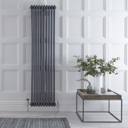 Radiateur vertical style fonte – 180 cm x 47 cm – Anthracite – Triple rangs – Windsor