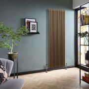 Radiateur style fonte vertical - Bronze métallisé - Double rang – Choix de tailles - Windsor