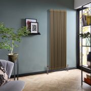 Radiateur style fonte vertical - Laiton - Double rang – Choix de tailles - Windsor