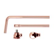 Bonde baignoire exposée à bouton poussoir - Avec trop-plein - Cuivre