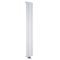 Radiateur design vertical - 180 cm x 28 cm - Blanc - Aluminium - Raccordement central - Aurora