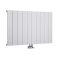 Radiateur design horizontal - Blanc - 60 cm x 94,5 cm - Aluminium - Raccordement central - Aurora