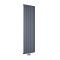 Radiateur design vertical - 160 cm x 47 cm - Anthracite - Aluminium - Raccordement central - Aurora