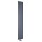Radiateur design vertical - 180 cm x 28 cm - Anthracite - Aluminium - Raccordement central - Aurora