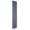 Radiateur design vertical - 180 cm x 37,5 cm - Anthracite - Aluminium - Raccordement central - Aurora