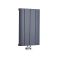 Radiateur design horizontal - Anthracite - 60 cm x 37,5 cm - Aluminium - Raccordement central - Aurora