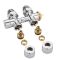 Robinet de radiateur thermostatique d’angle – Raccordement central - Adaptateur multicouche 14mm