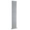 Radiateur design vertical - 180 cm x 35,4 cm - Argenté - Double rang - Vitality