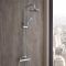 Colonne de douche thermostatique avec pommeau, douchette et rampe – 2 fonctions – Chromé – Select