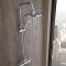 Colonne de douche thermostatique avec pommeau, douchette et rampe – 2 fonctions – Chromé – Select