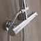 Colonne de douche thermostatique avec pommeau, douchette et rampe – 2 fonctions – Chromé – Select