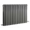 Radiateur horizontal à colonnes – Anthracite – 63,5 cm x 86,3 cm – Double rangs - Saffre