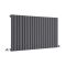Radiateur design horizontal - Anthracite - 63,5 cm x 118 cm x 5,3 cm - Sloane