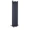 Radiateur aluminium design vertical – Anthracite – 160 cm x 39 cm - Laeto