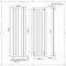 Radiateur design vertical - 180 cm x 56,5 cm - Anthracite - Aluminium - Raccordement central - Aurora