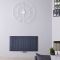 Radiateur design horizontal - Anthracite - 60 cm x 113,5 cm - Aluminium - Raccordement central - Aurora