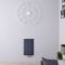 Radiateur design horizontal - Anthracite - 60 cm x 37,5 cm - Aluminium - Raccordement central - Aurora